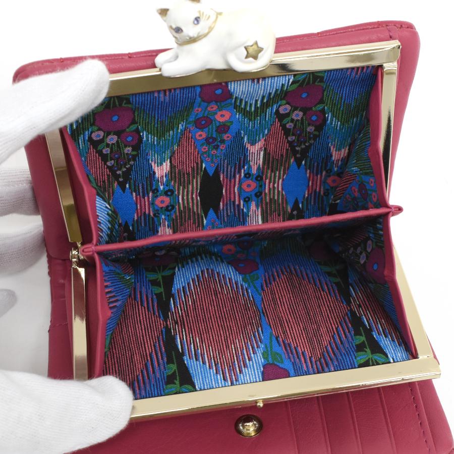 ANNA SUI 新品同様 アナスイ 二つ折り コンパクト財布 ANNA SUI 新品同様 アナスイ 二つ折り コンパクト財布