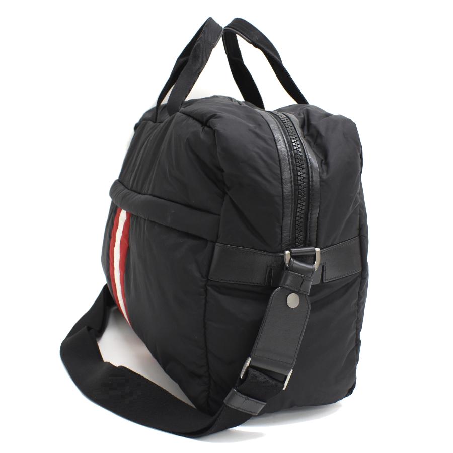 Bally（バリー） 2way ハンドバッグ ナイロン キャンバス ブラック
