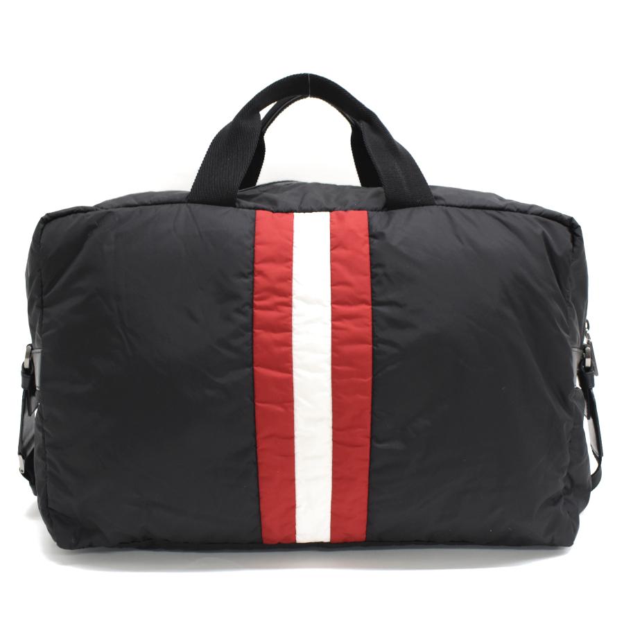 Bally（バリー） 2way ハンドバッグ ナイロン キャンバス ブラック