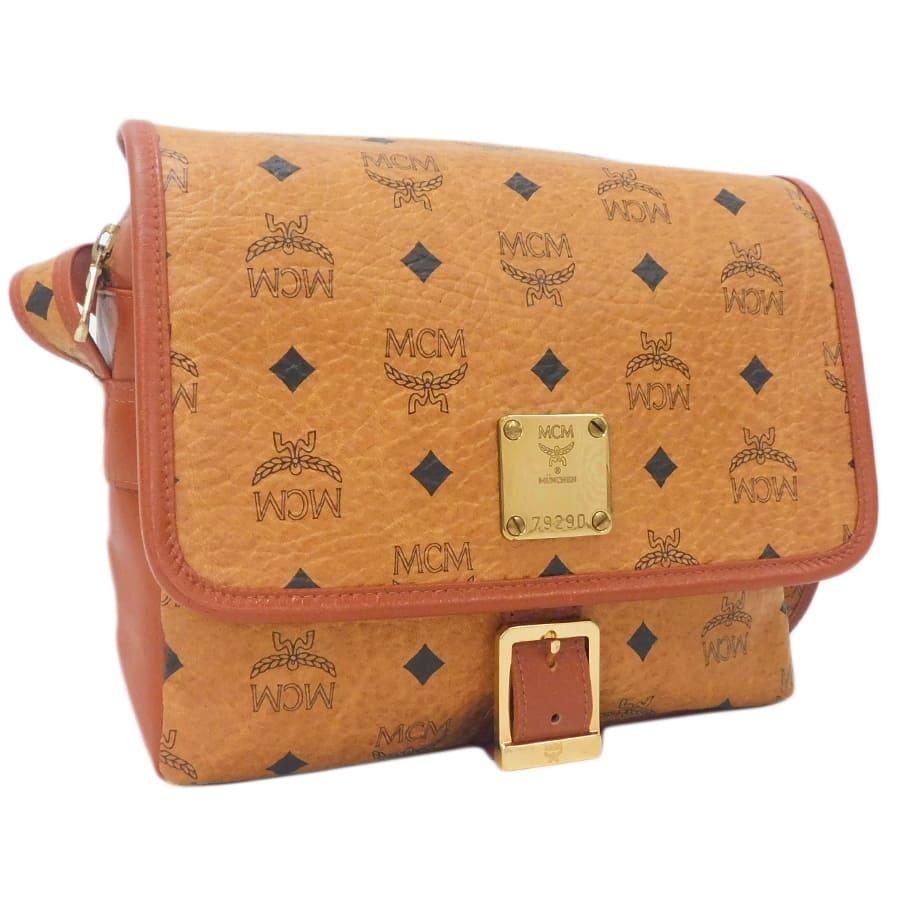 MCM（エムシーエム） 新品同様 ショルダーバッグ ブラウン系 レザー