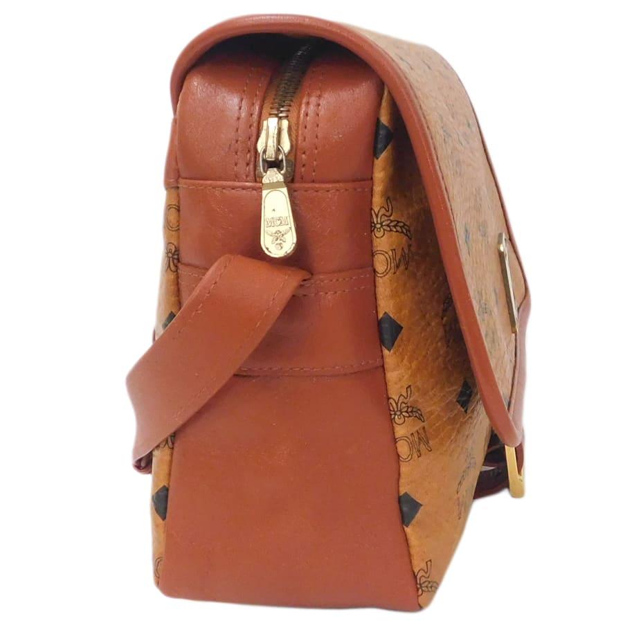 ✨MCM✨エムシーエム✨ヴィセトス✨ブラウン✨ショルダーバッグ✨ MCM（エムシーエム） 新品同様 ショルダーバッグ ブラウン系 レザー