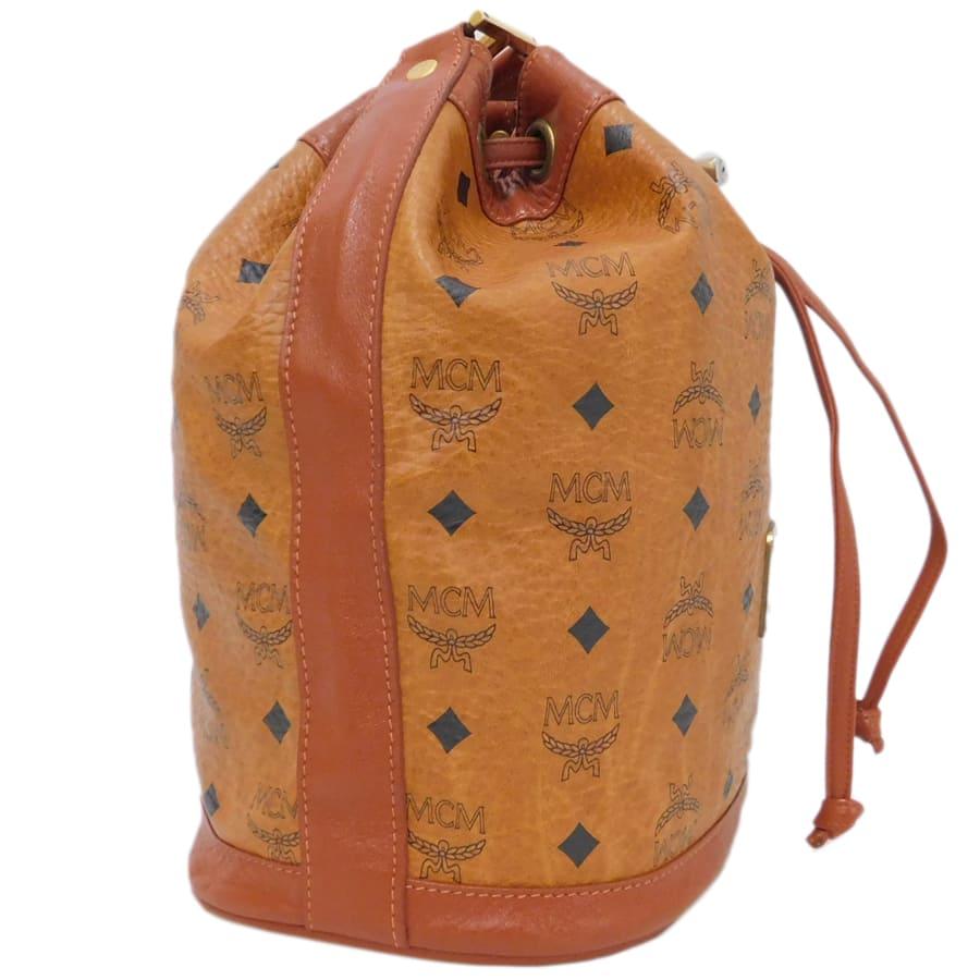 MCM（エムシーエム） 巾着ショルダーバッグ 09773 ヴィセトス ブラウン