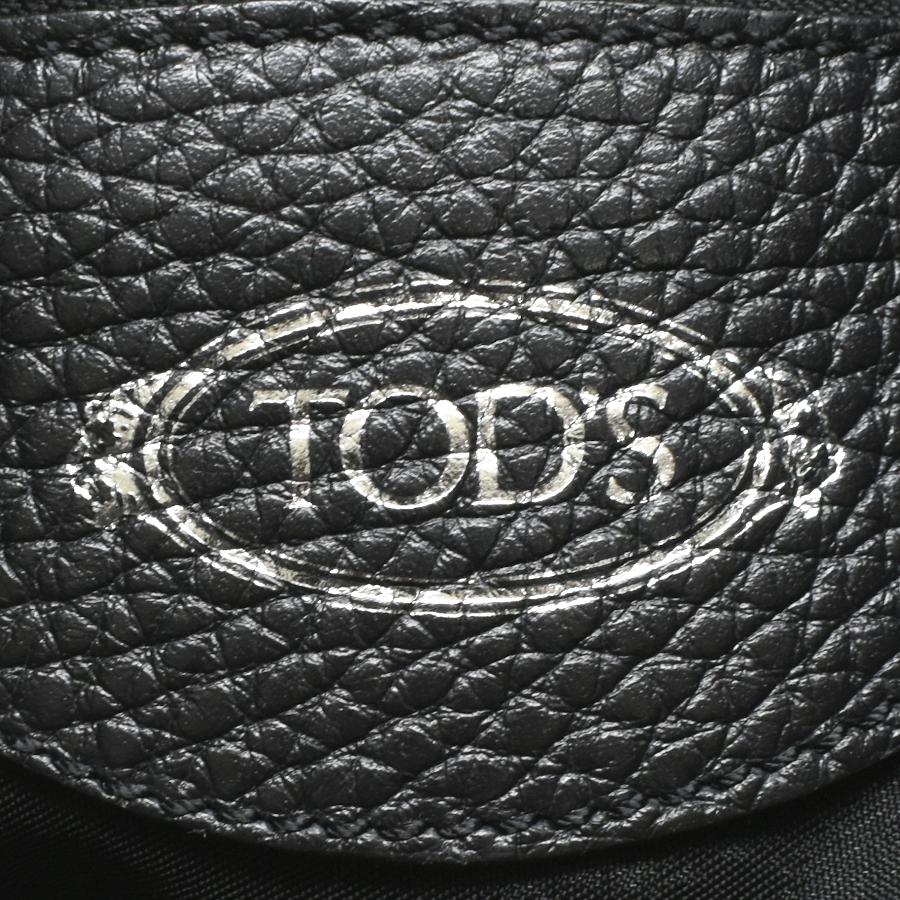 TOD'S（トッズ） ダブルT 2way ショッピングバッグ レザー ブラック