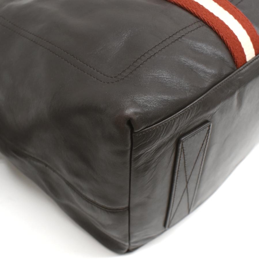 BALLY ブラウンレザー ボストンバッグ Bally（バリー） ボストンバッグ トラベリングバッグ レザー ブラウン