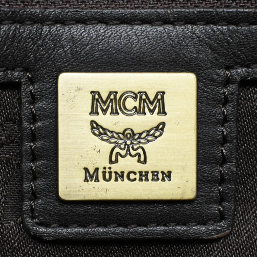 MCM（エムシーエム） ハンドバッグ ビジネスバッグ レザー ストライプ