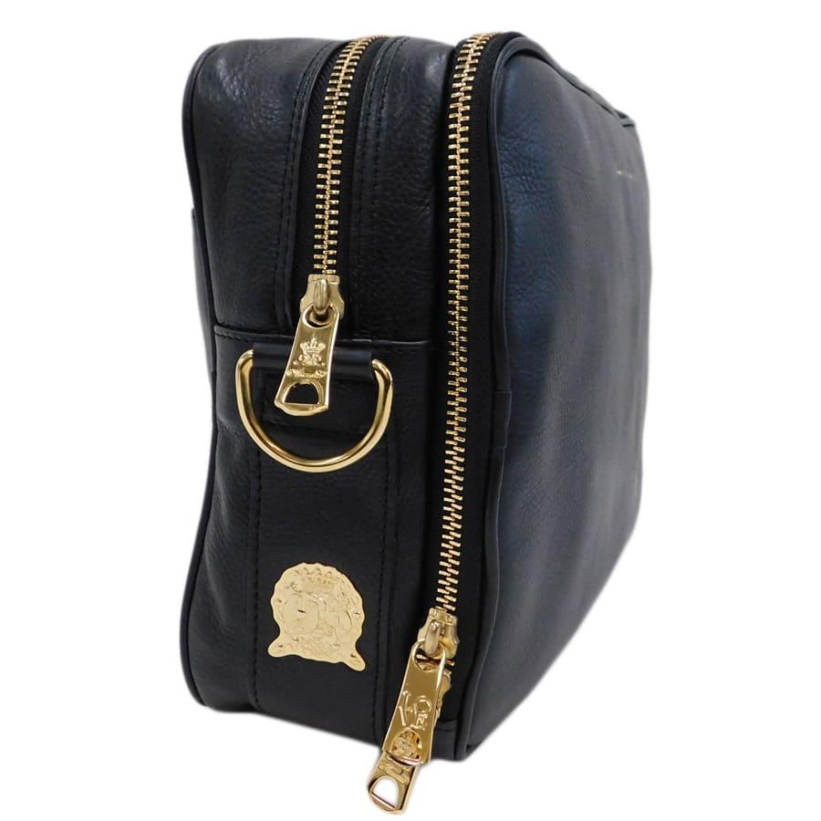 ADMJ ブラックショルダーバッグ 新品同様 エーディーエムジェイ ショルダーバッグ ブラック系 レザー