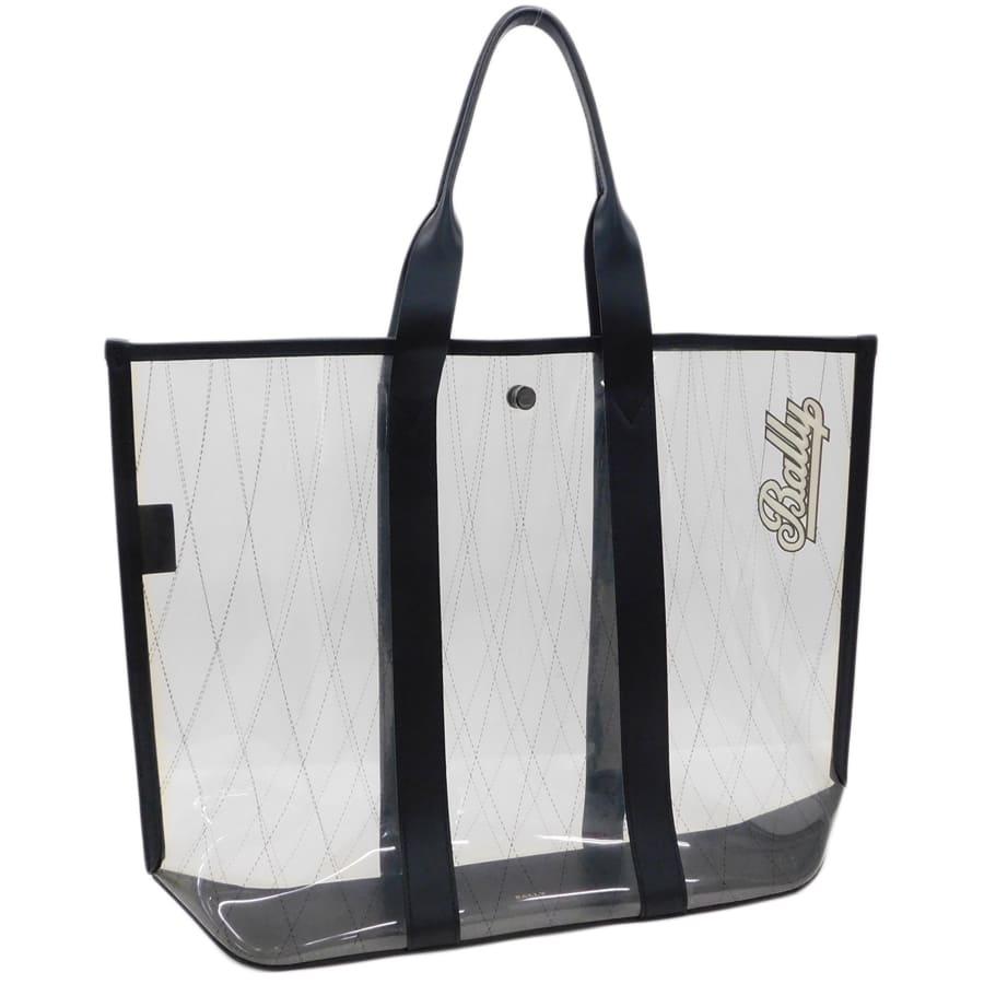 Bally（バリー） トートバッグ ビニール×レザー クリア×ブラック系
