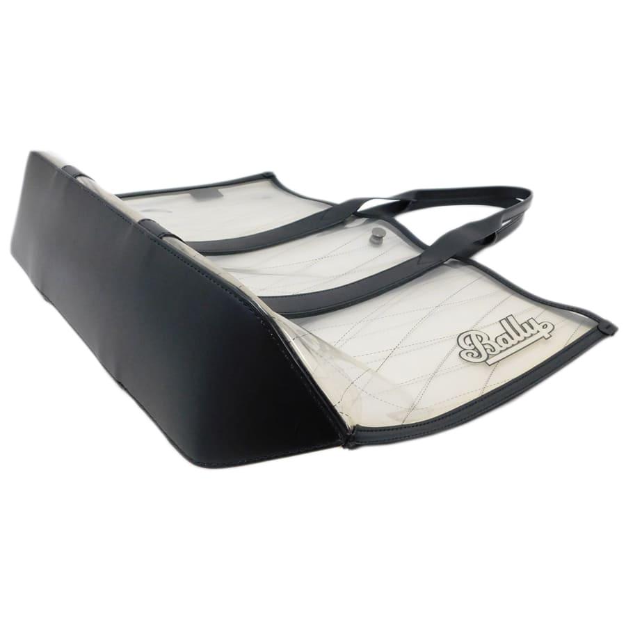 Bally（バリー） トートバッグ ビニール×レザー クリア×ブラック系
