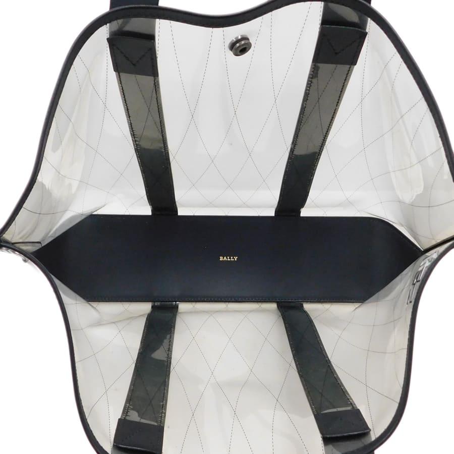 Bally（バリー） トートバッグ ビニール×レザー クリア×ブラック系