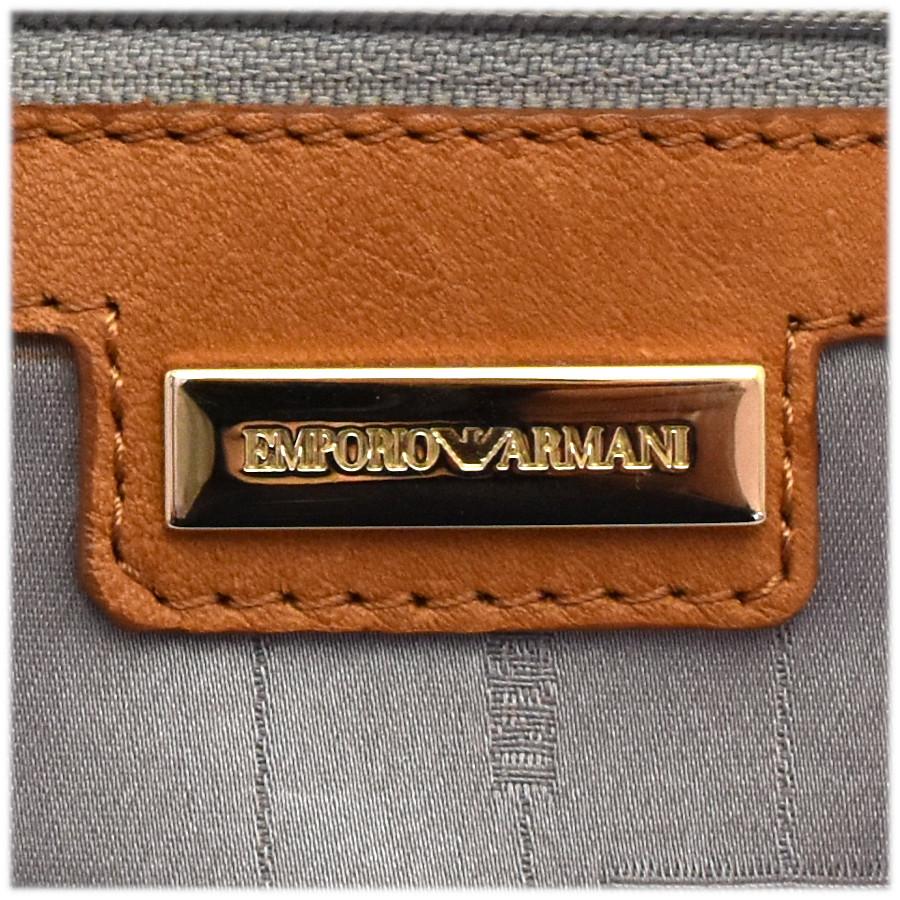 EMPORIO ARMANI エンポリオアルマーニ 2WAYバッグ ナイロン×レザー