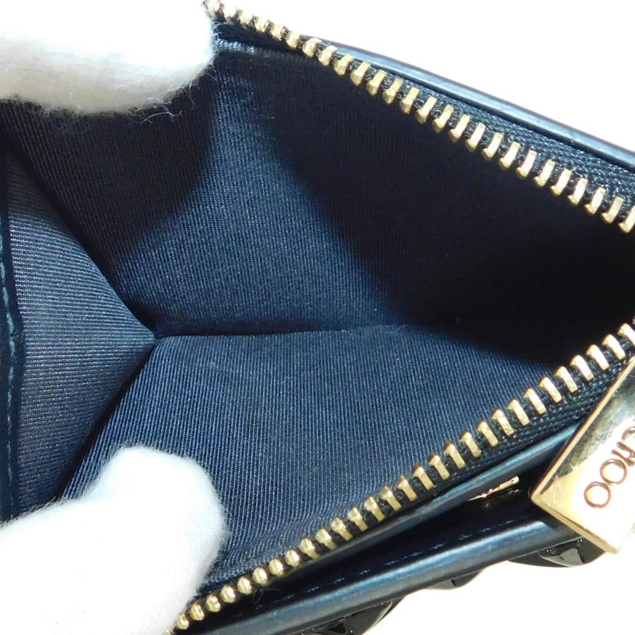 JIMMY CHOO（ジミーチュウ） 未使用品 コンパクト財布 ブラック系