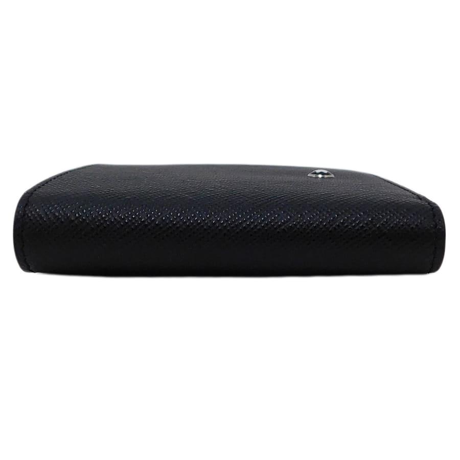 【未使用に近い】モンブラン　二つ折り財布　札入れ　サルトリアル　ブラック　レザー モンブラン(財布) 未使用品 モンブラン レザー 二つ折財布