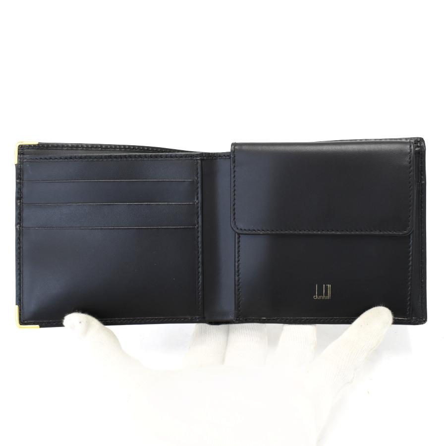 dunhill 未使用品 ダンヒル 二つ折り財布 WD3400A オックスフォード 