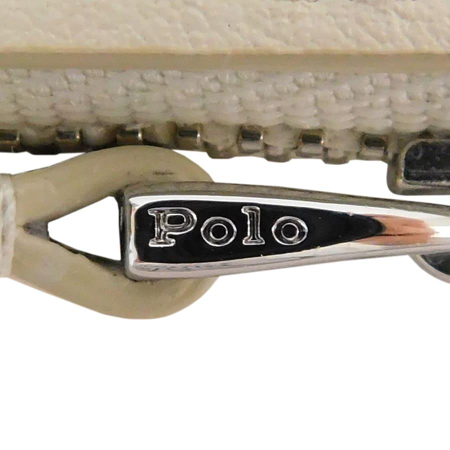 【新品】ポロラルフローレン ポロベア ケース ホワイト Polo ベア レザー フラップ カード ケース