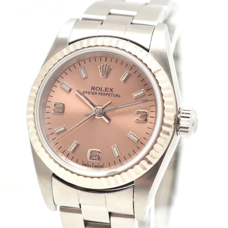 中古 ロレックス ROLEX 76094 K番(2001年頃製造) シルバー レディース 腕時計 楽天市場】ロレックス 76094 オイスターパーペチュアル 腕時計 OH済