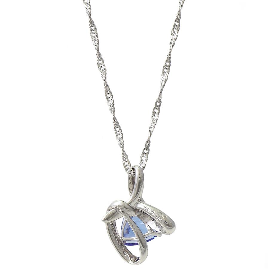 ペンダント Pt900 850 タンザナイト2.57ct ダイヤモンド0.14ct 8.1g