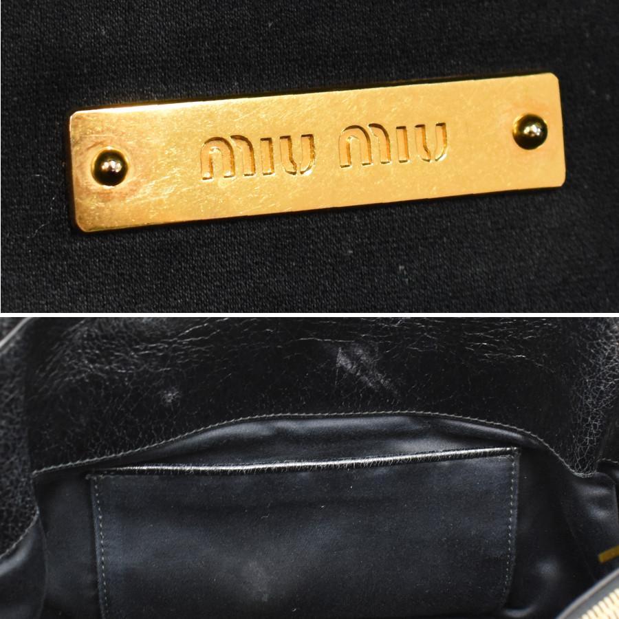 miu miu（ミュウミュウ） サッチェル ハンドバッグ 2way ショルダー
