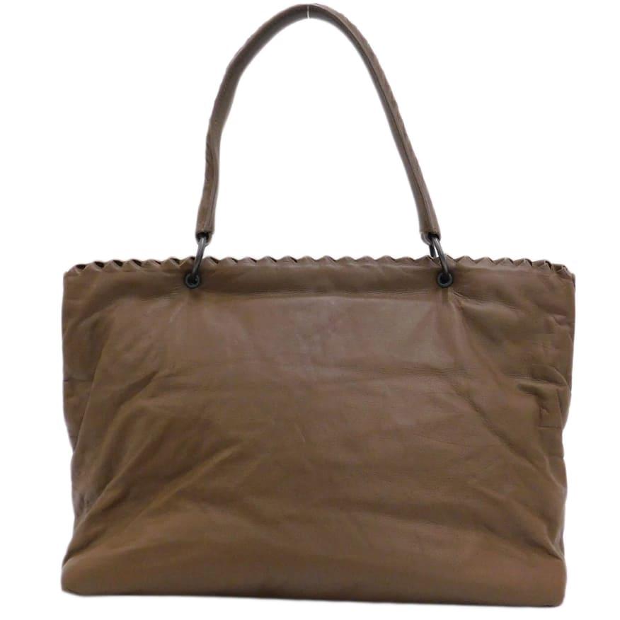 ボッテガヴェネタ　ブラウン　ハンドバッグ　イントレチャート ボッテガヴェネタ ハンドバッグ ブラウン系 レザー イントレチャート