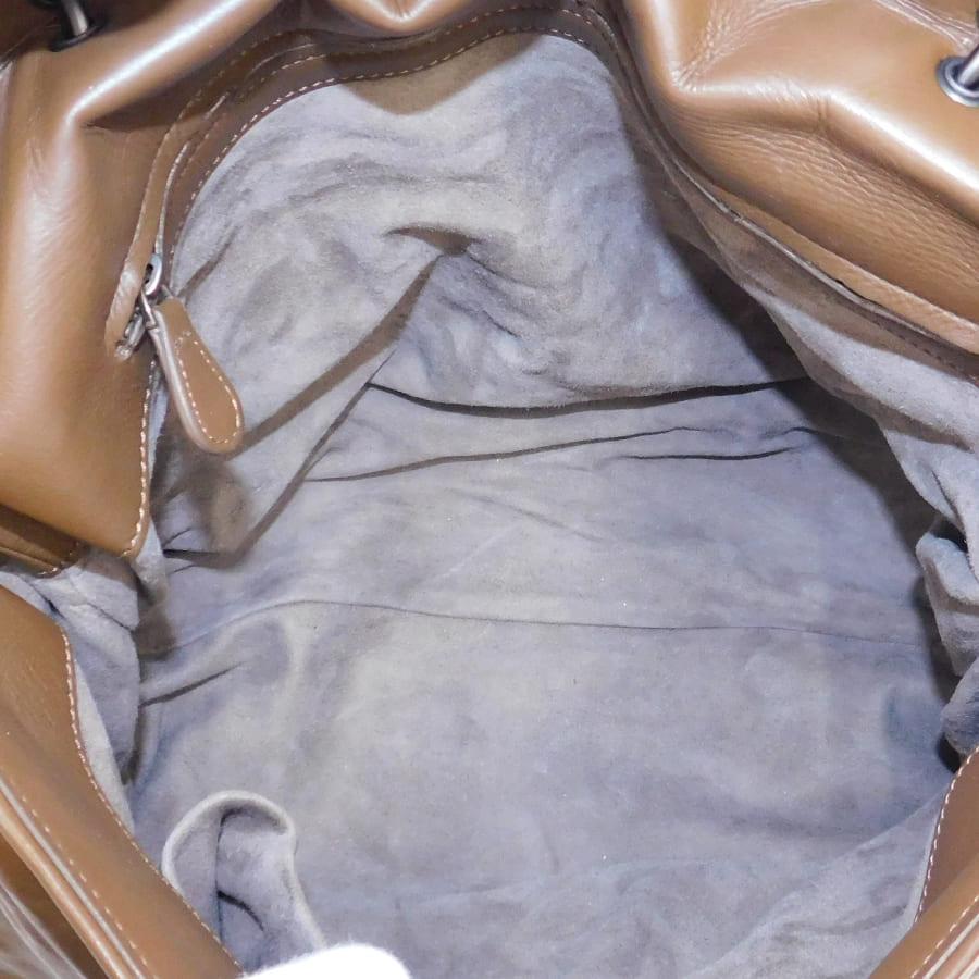 ボッテガヴェネタ　ブラウン　ハンドバッグ　イントレチャート ボッテガヴェネタ ハンドバッグ ブラウン系 レザー イントレチャート