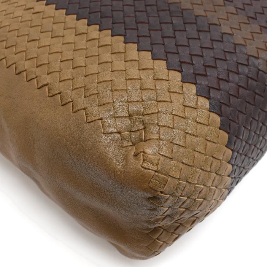 ブラウンTwo way ボッテガべネタ イントレチャートBaby Bag BOTTEGA VENETA（ボッテガ・ヴェネタ） 2way トートバッグ イントレ