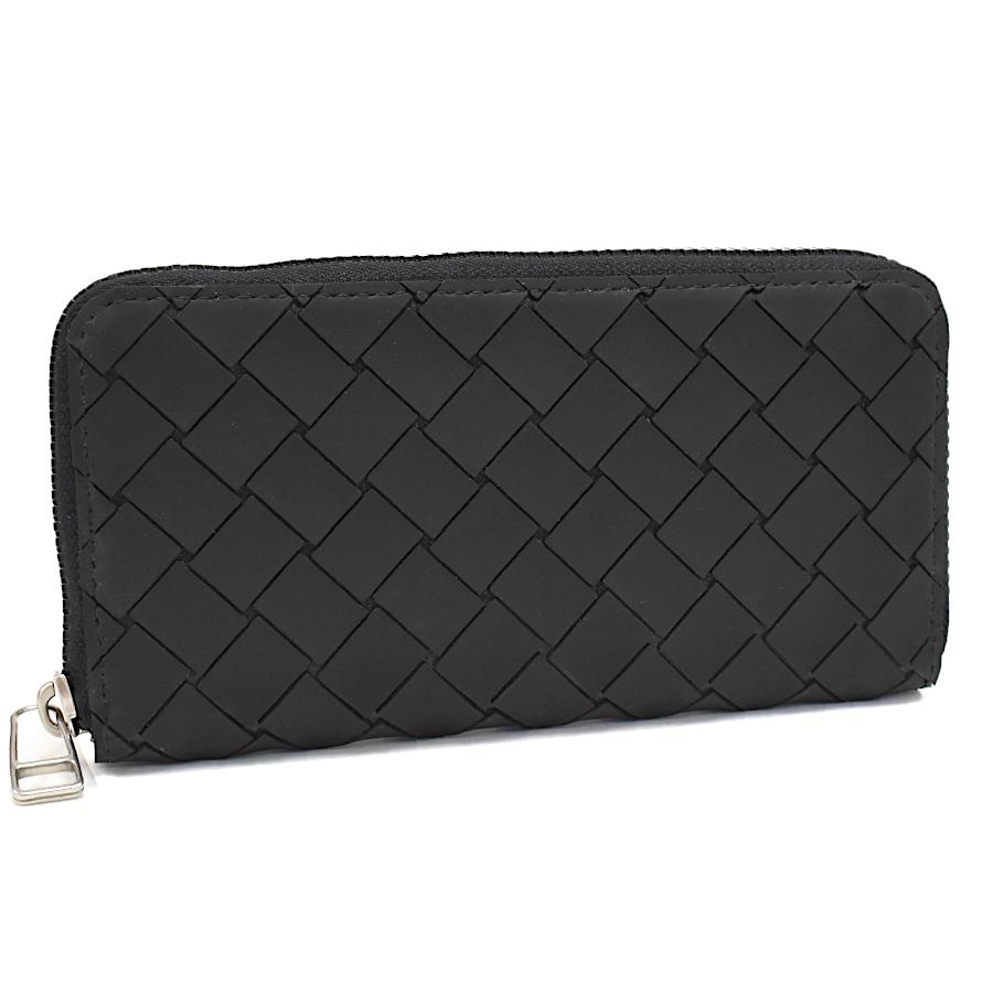 【美品】ボッテガヴェネタ　長財布/ジップアラウンドウォレット/ブラック ボッテガヴェネタBOTTEGA VENETA ジップアラウンド 長財布