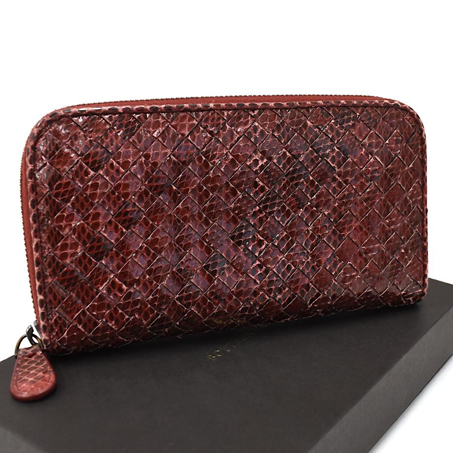 ボッテガヴェネタ ジップアラウンド 長財布 イントレチャート