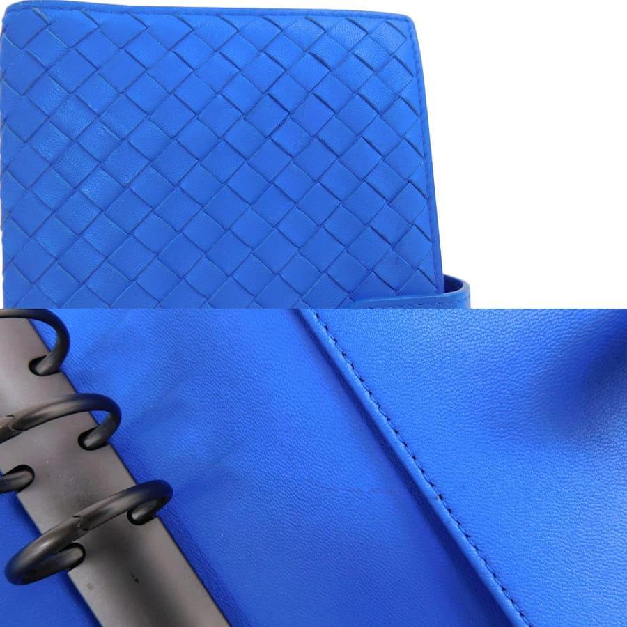 Bottega Veneta ボッテガベネタ イントレチャート 手帳カバー BOTTEGA VENETA（ボッテガ・ヴェネタ） 手帳カバー ブルー系 レザー