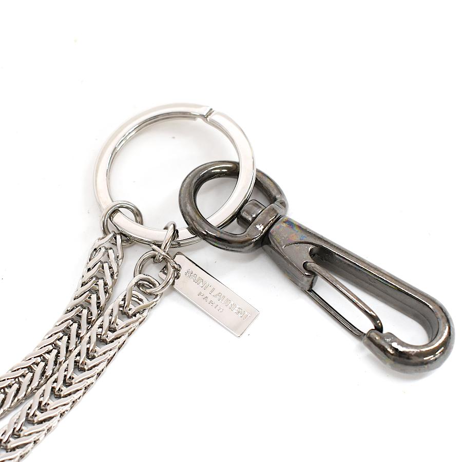 【SAINT LAURENT PARIS】　キーリング SAINT LAURENT 新品同様 サンローランパリ PORTACHIAVI キーリング