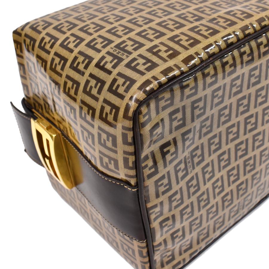 FENDI フェンディ ハンドバッグ バニティ ズッキーノ FF金具 ビニール