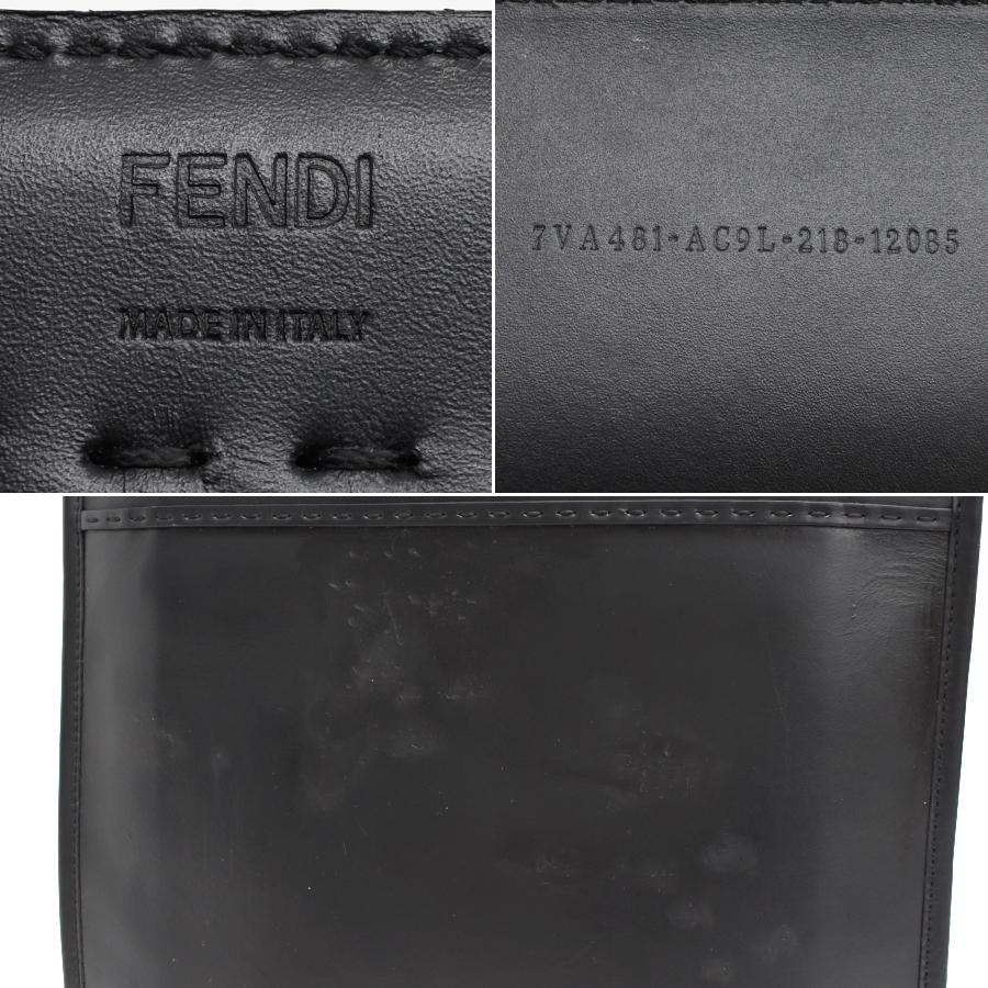 FENDI（フェンディ） 2way トートバッグ 7VA481 レザー ブラック