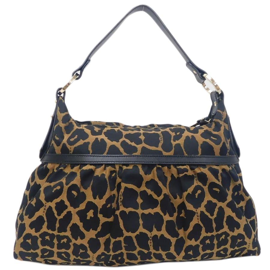 FENDI レオパード柄 ポニーヘア バゲットバッグ バッグ FENDIレオパード豹柄バゲットバッグ