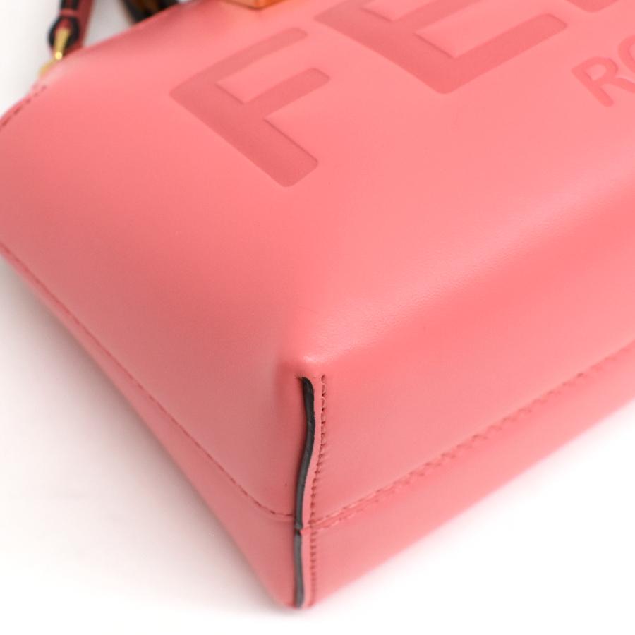 新品同様 フェンディ バイザウェイ ミニ 2way ショルダーバッグ 8BS067 カーフ レザー ピンク FENDI