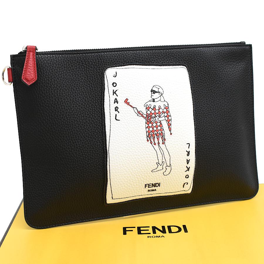 FENDI（フェンディ） 未使用品 カール・ラガーフェルド クラッチバッグ
