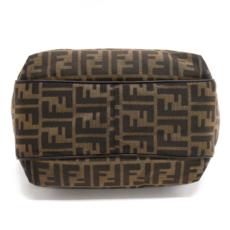 FENDI（フェンディ） ハンドバッグ 8BH156 ズッカ キャンバス ブラウン