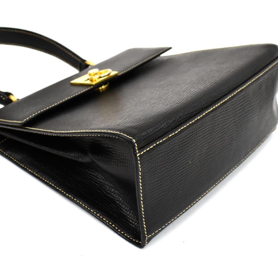 CELINE（セリーヌ） ハンドバッグ ロゴプレート サークル ブラック