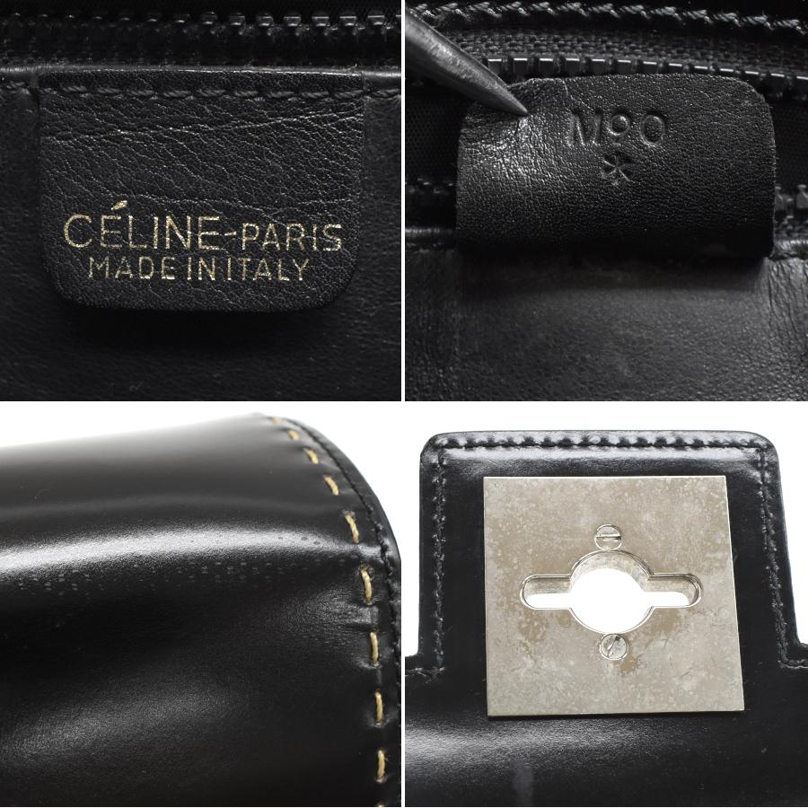 CELINE（セリーヌ） クロスボディ ショルダーバッグ レザー ブラック