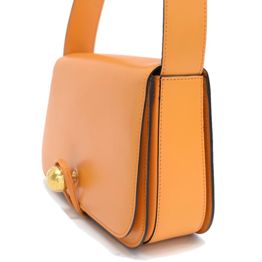 CELINE セリーヌ ショルダーバッグ レザー オレンジ : メルキャスト 