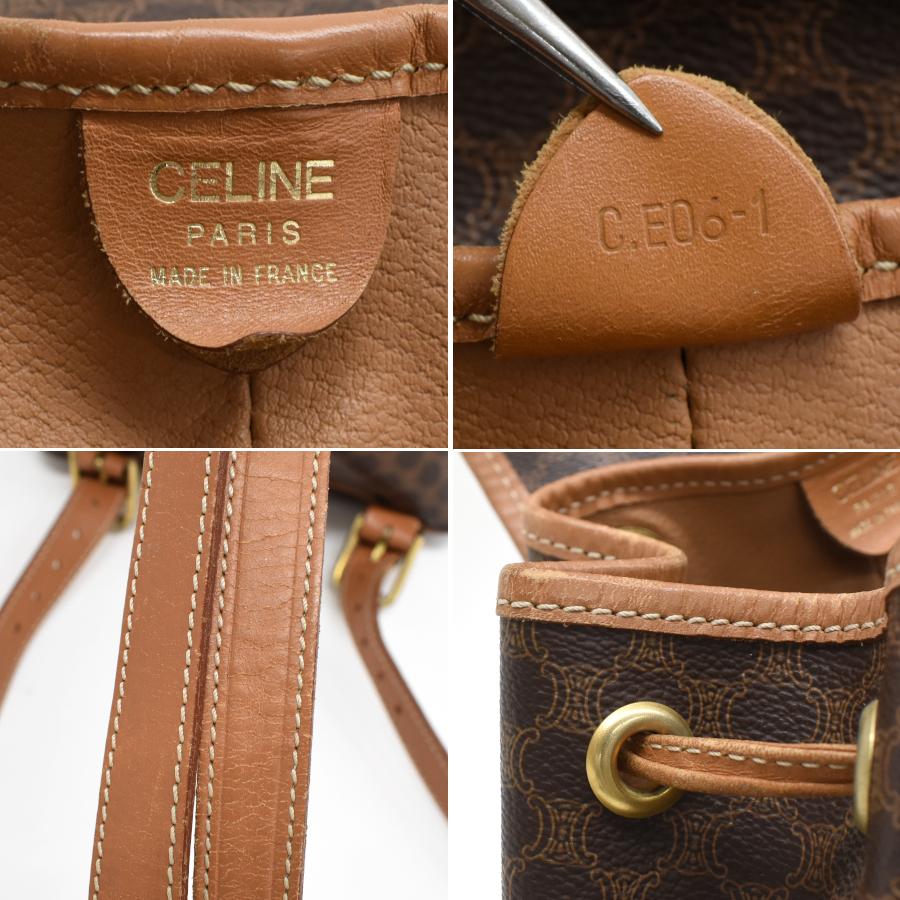 CELINE セリーヌ マカダム バックパック リュックサック C.E06-1 CELINE セリーヌ マカダム バックパック リュックサック C.E06-1