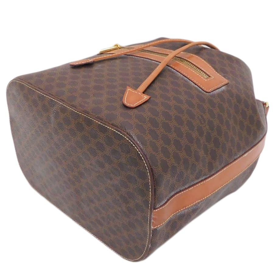 CELINE（セリーヌ） 巾着ショルダーバッグ OB1484 ブラウン系 PVC