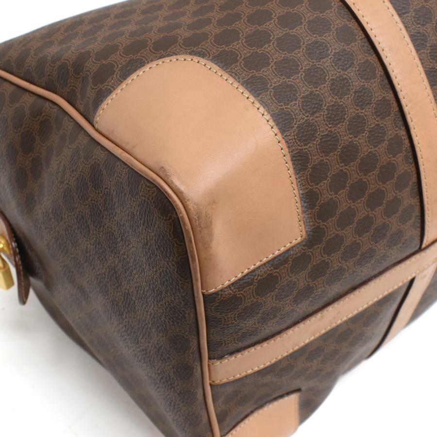 CELINE（セリーヌ） マカダム トラベルバッグ ボストンバッグ PVC