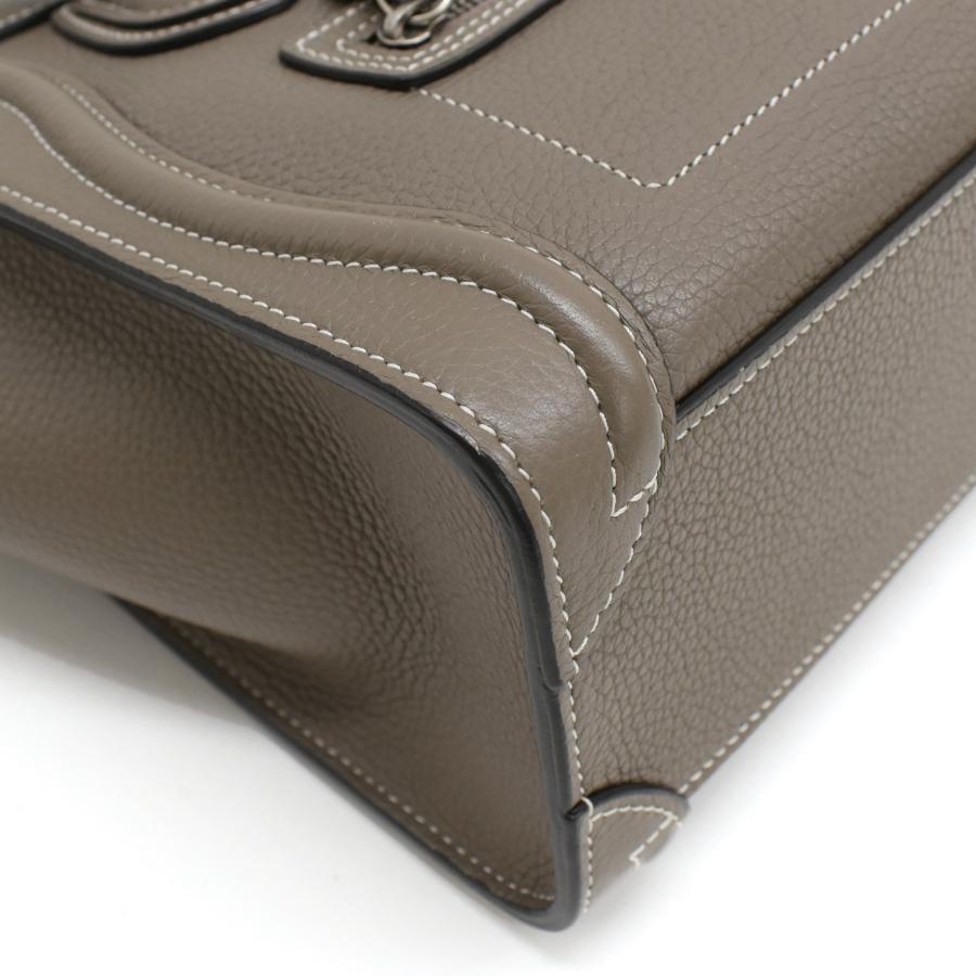 人気モデル✨セリーヌ　ラゲージ　ナノショッパー　2way グレージュ CELINE 新品同様 セリーヌ ラゲージナノショッパー 2way トートバッグ