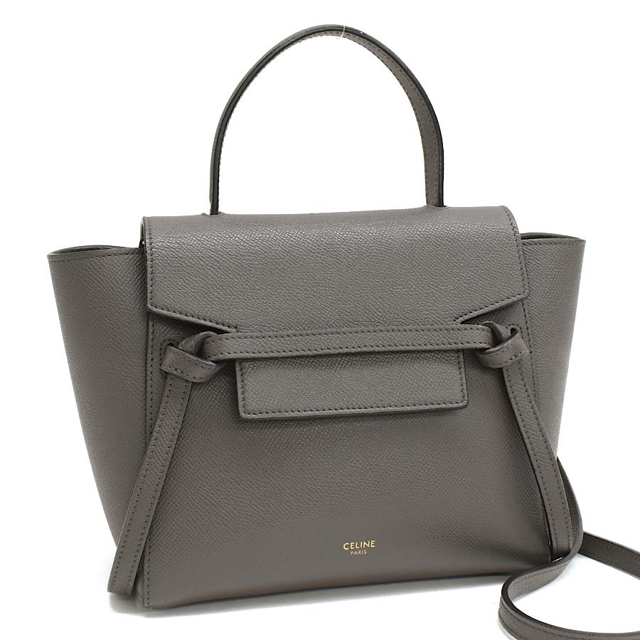 CELINE（セリーヌ） 新品同様 ナノベルト バッグ 2way ハンドバッグ