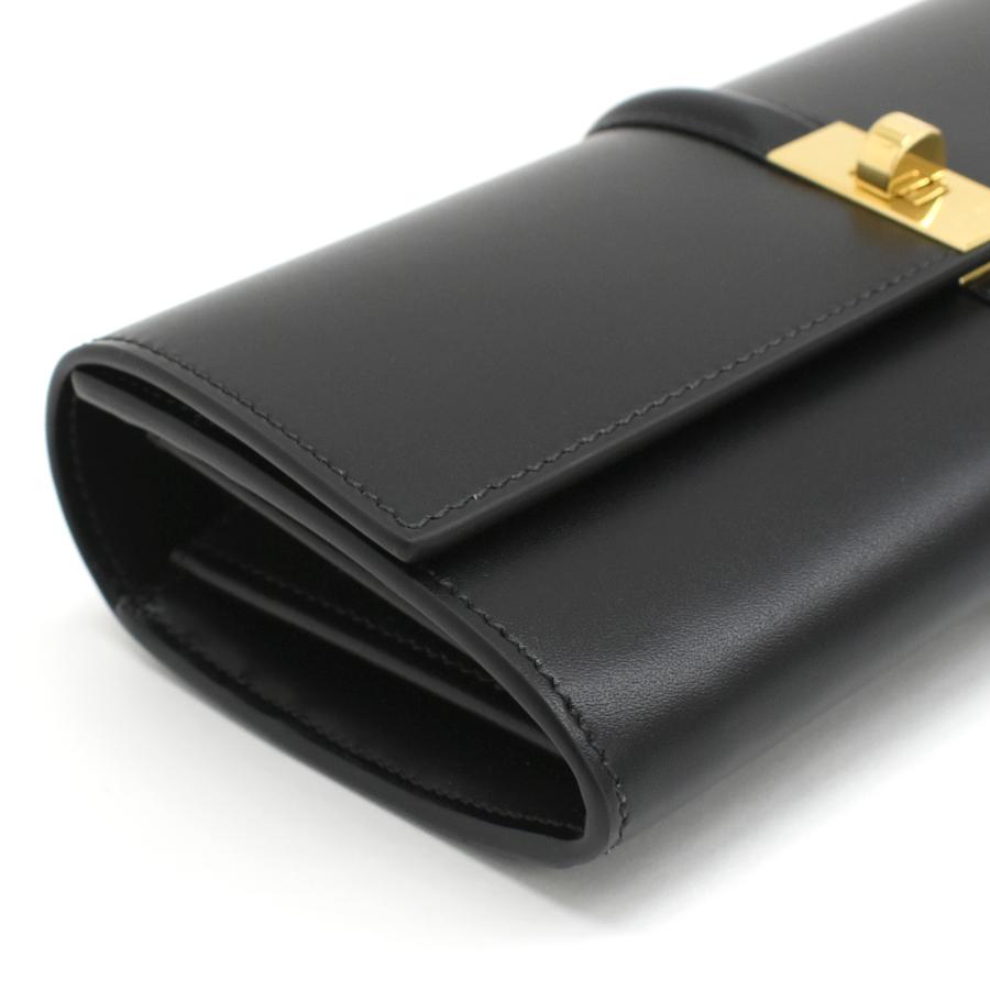 美品　セリーヌ　カーフスキン　16　セーズ　長財布　ブラック 16（CELINE） セリーヌ ラージウォレット 16 セーズ 長財布 10M033CQ7
