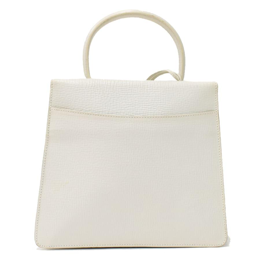 1点限定 ロエベ ハンドバッグ バルセロナ ロゴ レザー ホワイト LOEWE 