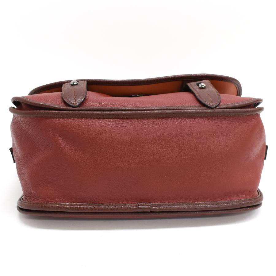希少【LOEWE】2wayバッグカルテロ28 アナグラムレザーボルドー