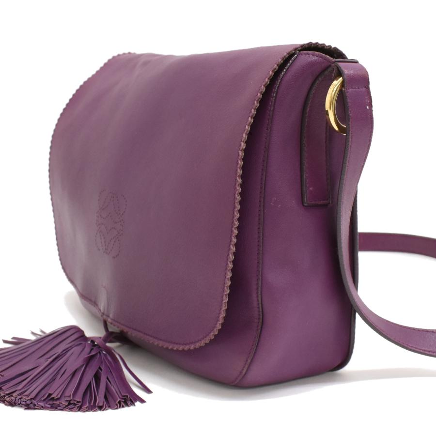 LOEWE ロエベ クロスボディ ショルダーバッグ アナグラム タッセル 