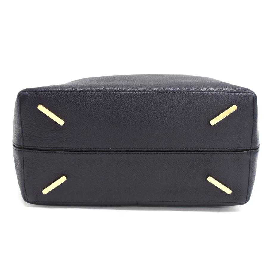 LOEWE（ロエベ） Tバケット 2way ハンドバッグ レザー ネイビー