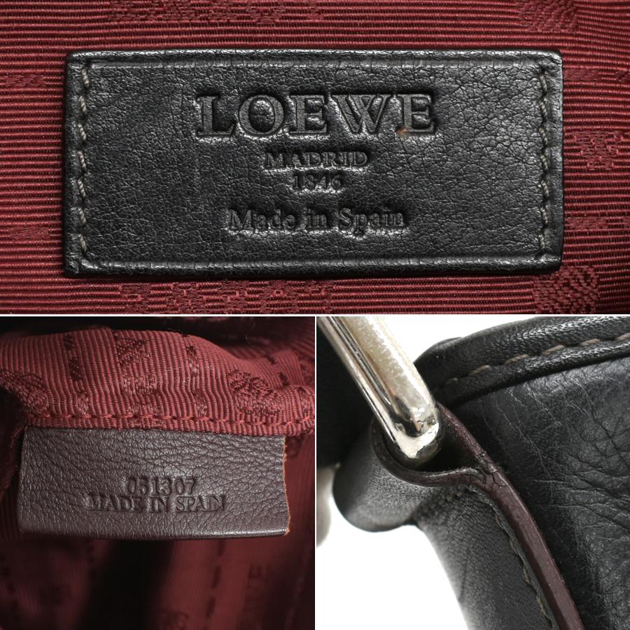 LOEWE（ロエベ） クロスボディ ショルダーバッグ レザー ブラック