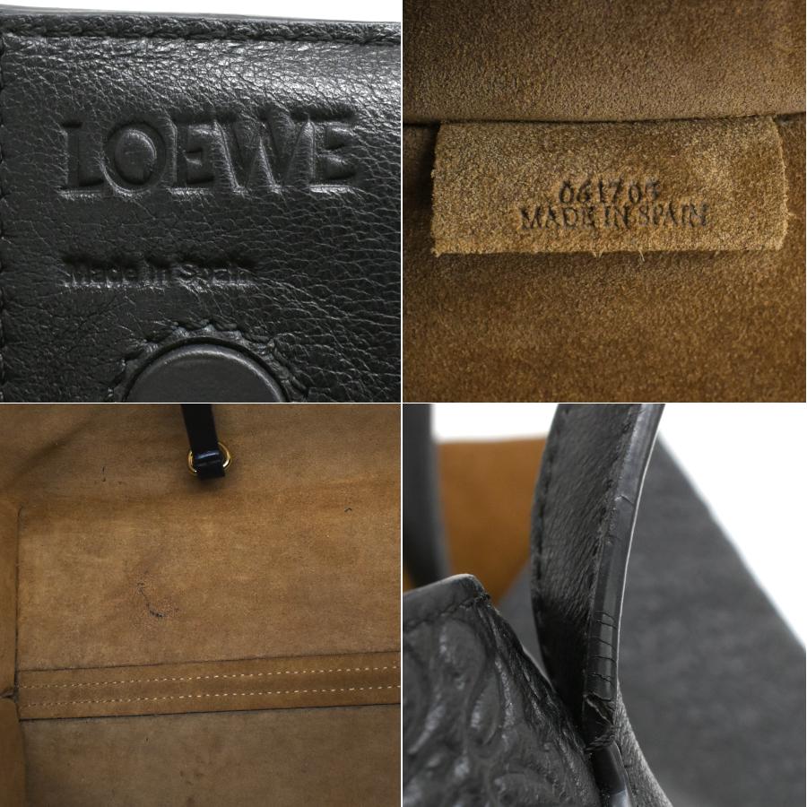 LOEWE（ロエベ） リピート アナグラム ショッパー トートバッグ レザー