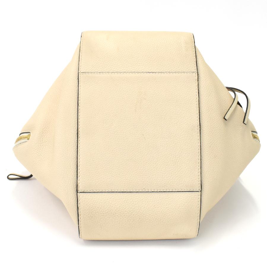 ロエベ ハンモック スモール 2way ハンドバッグ ショルダーバッグ レザー クリーム ゴールド金具 LOEWE